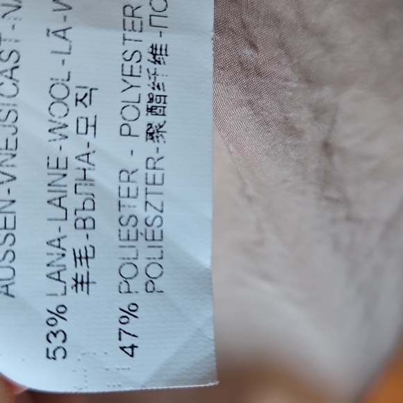 Zara Boucle Cream Double-Breasted Coat - Picture 8 of 11